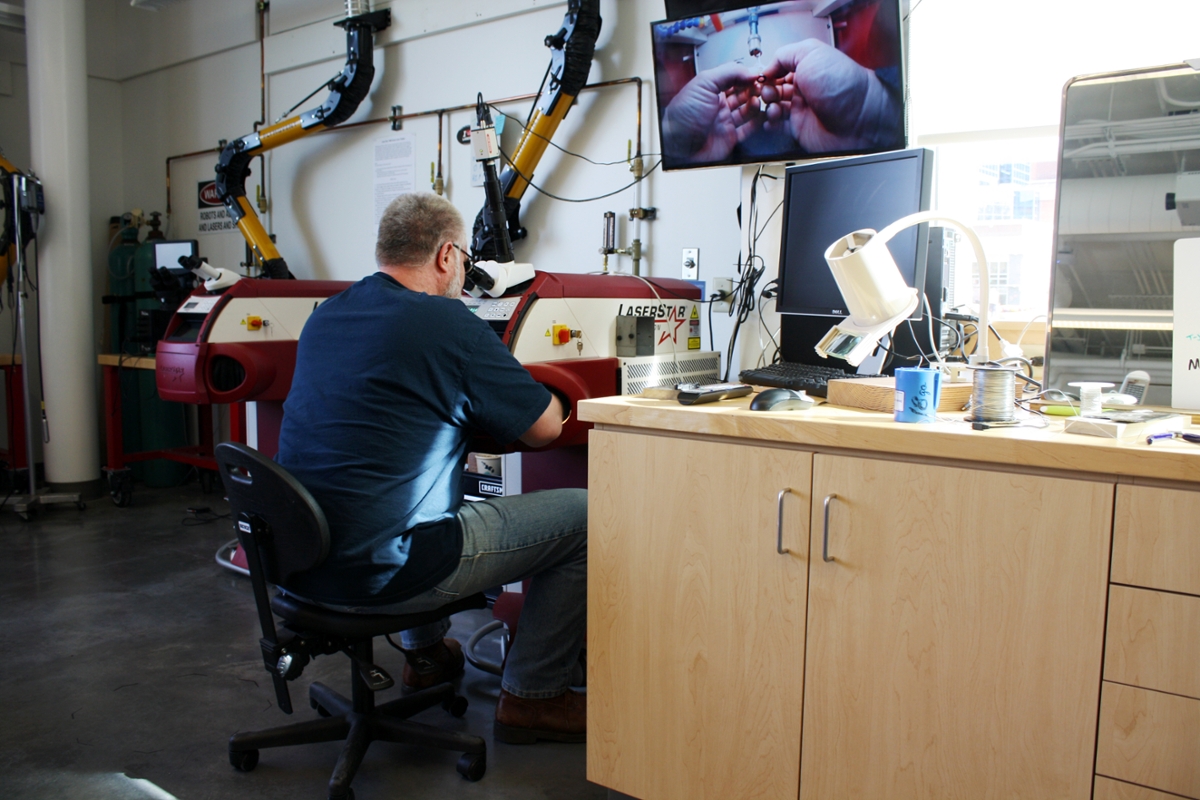 mark rooker at laser welder