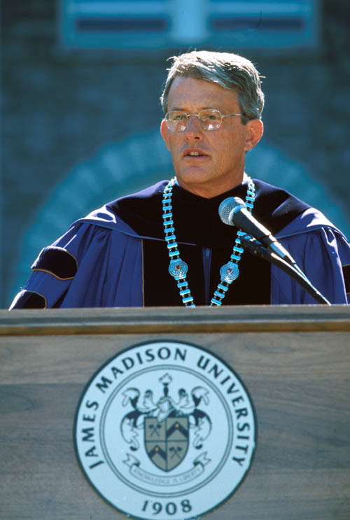 President Emeritus Rose with chain of office