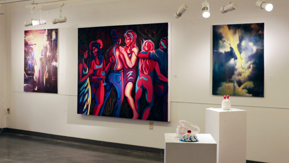 Gallery with student work