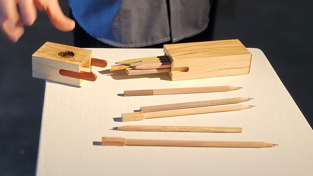 pencils and case