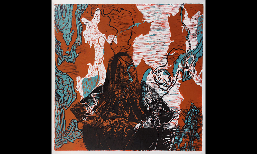 woodcut by Mia Greenwald