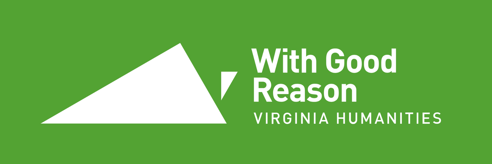 The Virginia Humanities With Good Reason logo