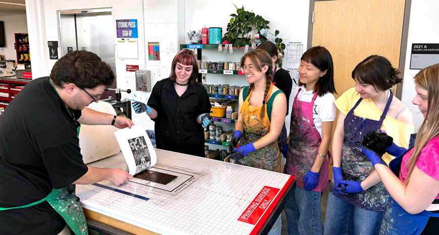 printmaking class