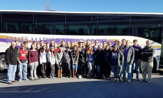 JMU Brass Band leaving for England