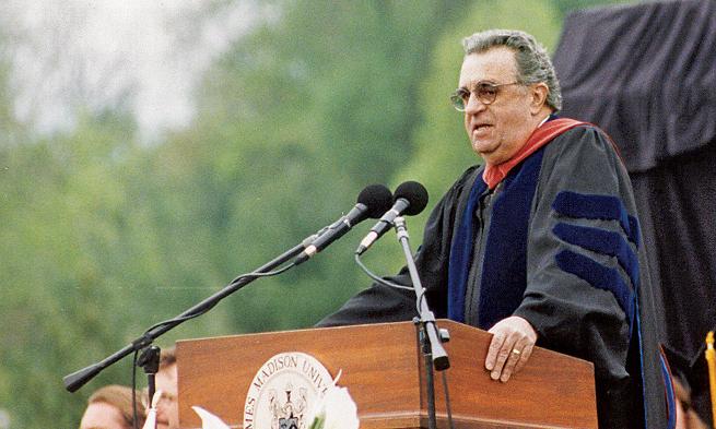 Ronald E. Carrier at commencement speech