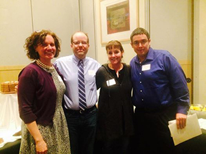 Alemán with faculty mentees