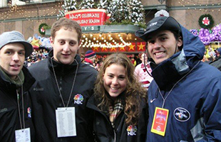 Matt DeMartis ('06) at the Macy’s Thanksgiving Day Parade.