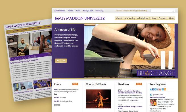 JMU CMS Screen Shots