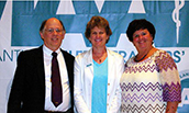 Herb Amato and Sherry Summers receiving award