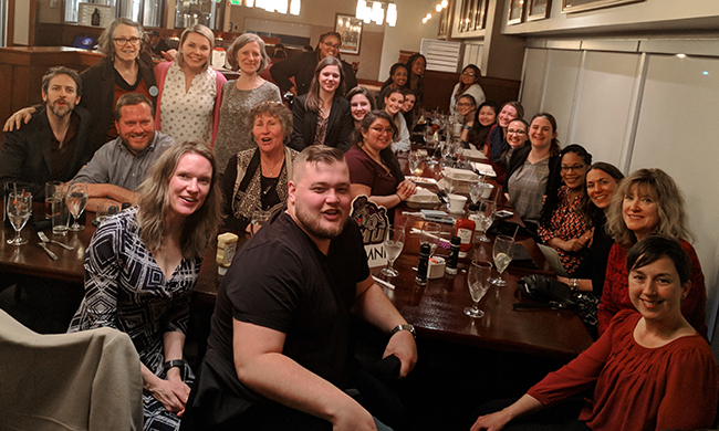 PHOTO: SW faculty, students and alum
