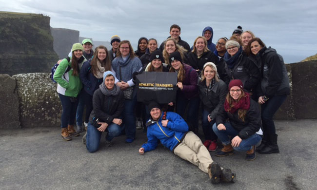 JMU students in Ireland