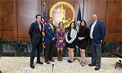 Nursing student Jason Fred at lobby day