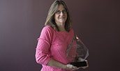 PHOTO: Paula Maxwell with award