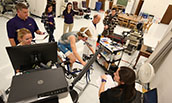 PHOTO: Bikers in human performance lab