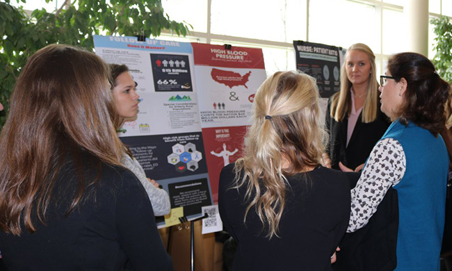 PHOTO: JMU Students present research