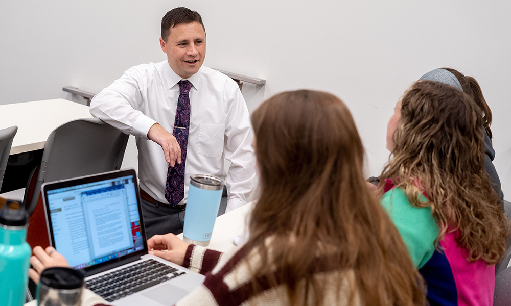 PHOTO: Tim Howley in class