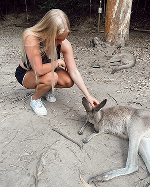 Ricard with a kangaroo