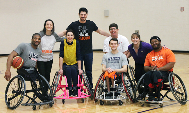 students participate in the Paralympic Skill Lab 