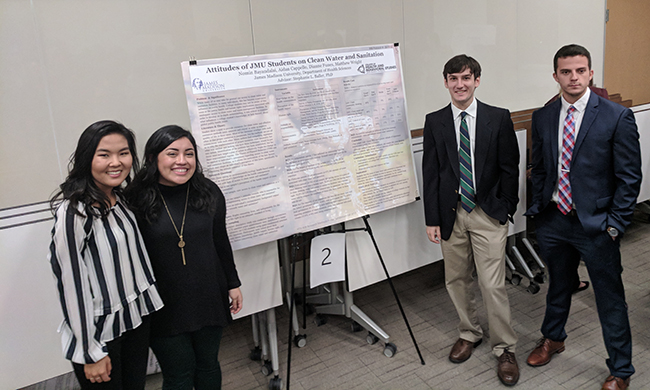 PHOTO: JMU Students present research