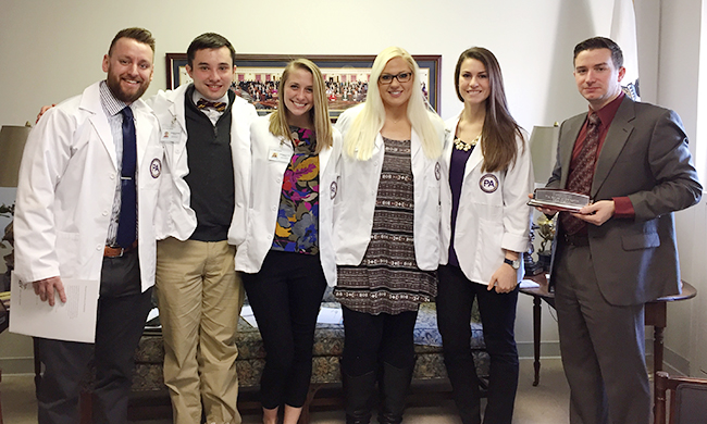 White Coats on Call students