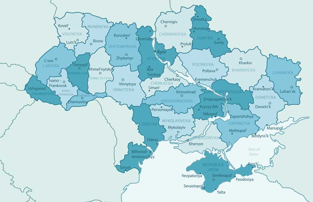 Map of Ukraine