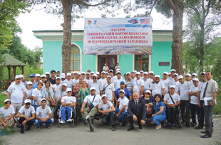 Summer rehabilitation workshop in Bahoriston sanatorium, Tajikistan, 2016.  Image courtesy of sanatorium Bahoriston personnel. 