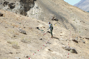 Mine clearance in northern Badakhshan, Afghanistan.