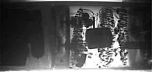 Figure 7. An X-ray of an ADSID sensor. X-rays were taken of the ADSID using a SAIC RTR-4 with the XRS-3 X-ray source; 10 pulses at 25cm for all X-rays. No detonation cord, booster, or main charge was detected in the body. X-rays are an important means of discovering whether items still contain energetic components, prior to certifying them FFE. Figure courtesy of GWHF.