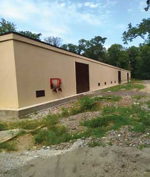 With Golden West implemented project management, EUCOM provided financial support to renovate this explosive storehouse (ESH). All images courtesy of Golden West Humanitarian Foundation.