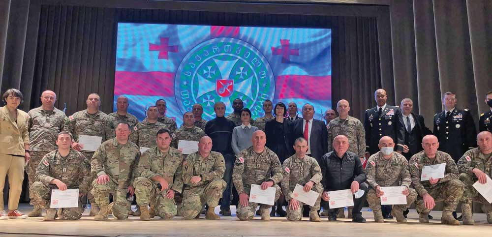 Georgian Defence Force graduates of the EUCOM PSSM foundation course.