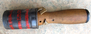 A Hungarian anti-personnel hand grenade manufactured in 1951 and recovered in 2018 in West Mosul, Iraq.