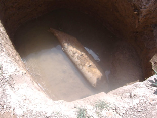 Image 9. A bomb in the middle of an Afghan village in Herat Province, Afghanistan.