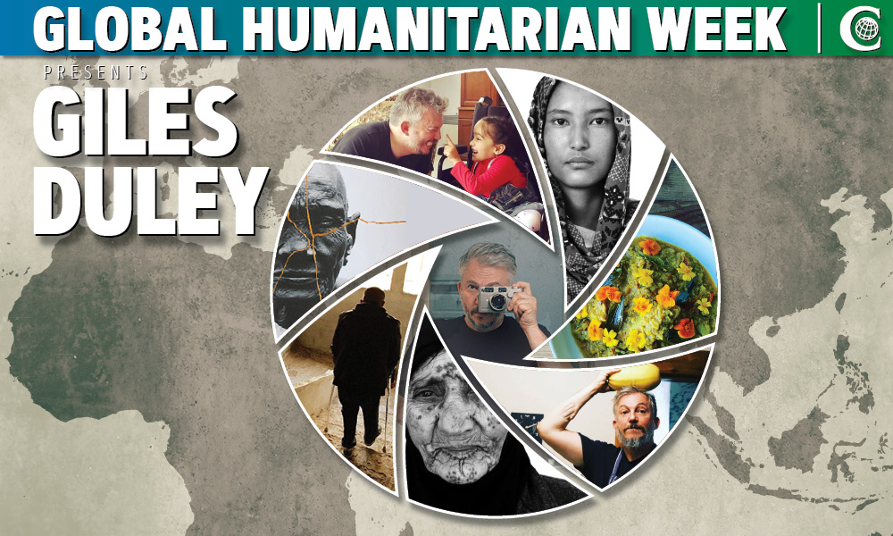 Reaching new heights with Giles Duley. Global Humanitarian Week
