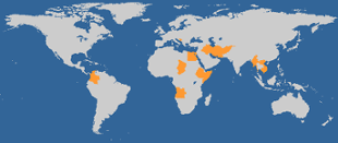 Map of Severely Affected Countries
