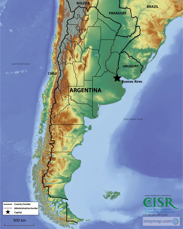 western hemisphere physical map