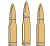 An illustration of bullets