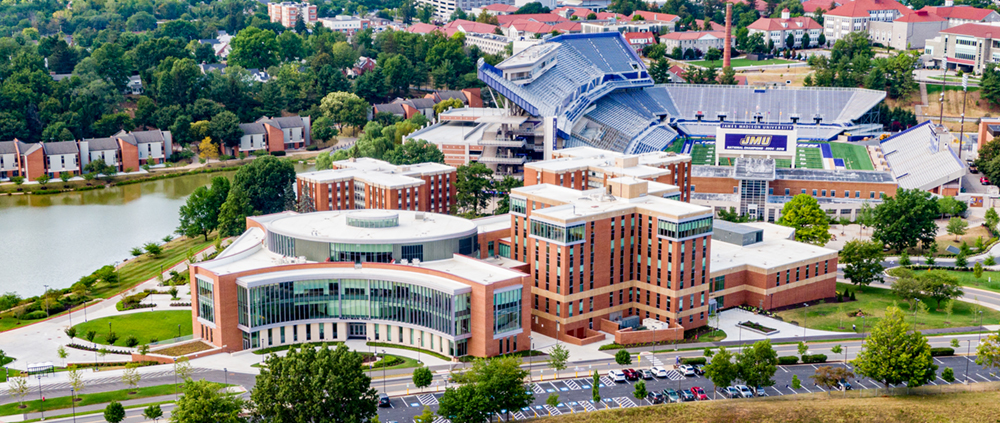 Aerial view of the CoB Learning Complex - 2021