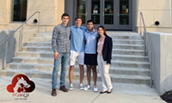 Members of JMU AIS Chapter celebrate their win at the 2021 conference