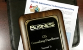 CIS434 Syllabus with Consulting Excellence plaque