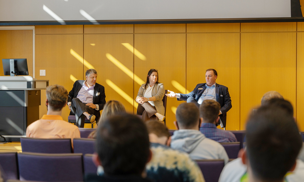 Careers in Banking’ panelists (left to right) Barry Henderson, Katherine Preston, and Garth Knight