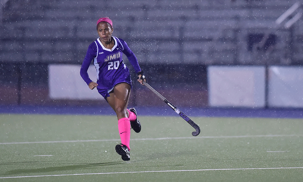 Finance major, Erica Royal during JMU field hockey game