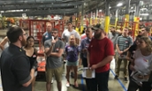 Bill Ritchie leads class trip to Target fulfillment center - 2018
