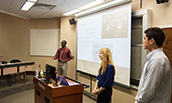 Students presenting during the 2017 SHRM Case Competition