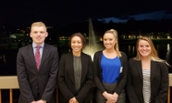 Students who took top 4 spots in 2018 Internal Sales Competition