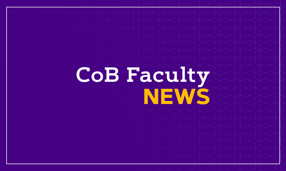College of Business Faculty News