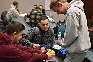 CoB students collaborate on a project during MLK Day of Service - 2020