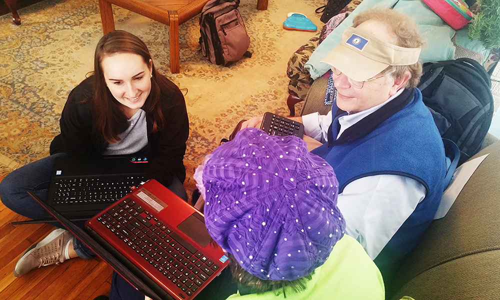 Econ professors and students during the 2018 MLK Day of Service