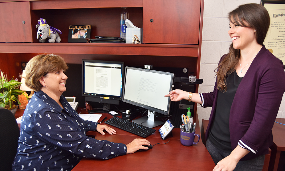 Sam Collier and Anna Boley of the Office of Professional Development and Engagement - 2019