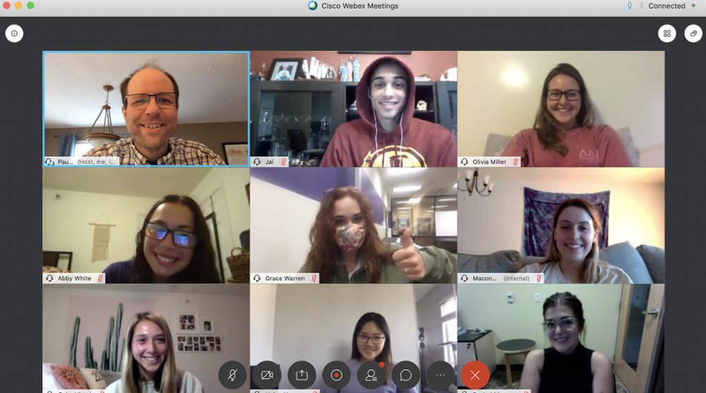 Fall 2020 Staff Webex Photo