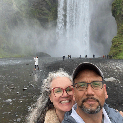 Melissa and Carlos in Iceland